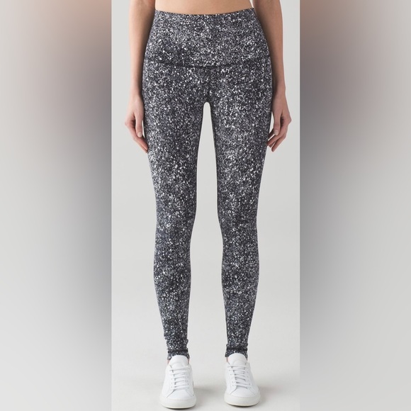 🩶Lululemon Wunder Under Pant (Hi-Rise)
Splatter White Black - Picture 1 of 11